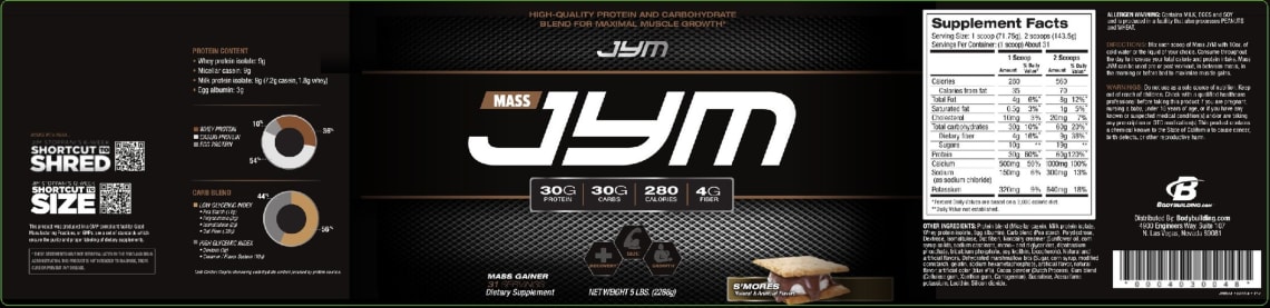 Mass JYM S'mores from JYM Supplement Science