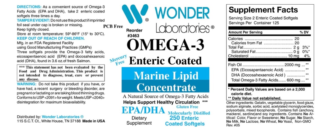 Omega-3 Enteric Coated from Wonder Labs