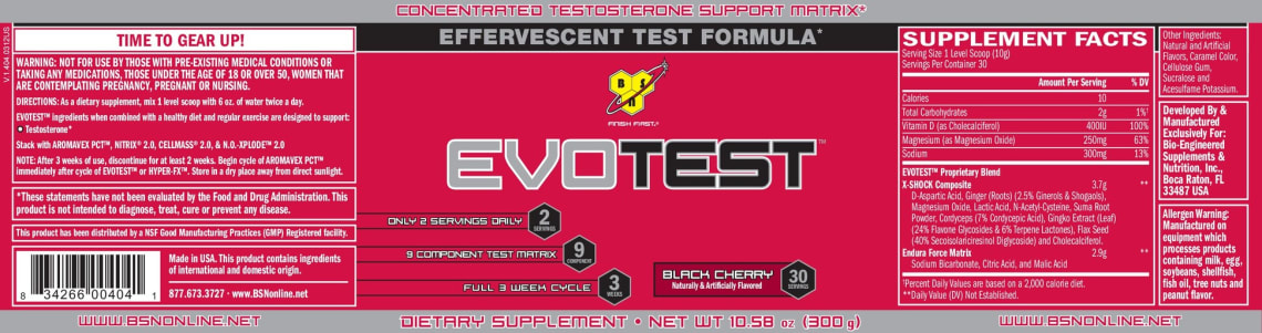 Evotest Black Cherry from BSN
