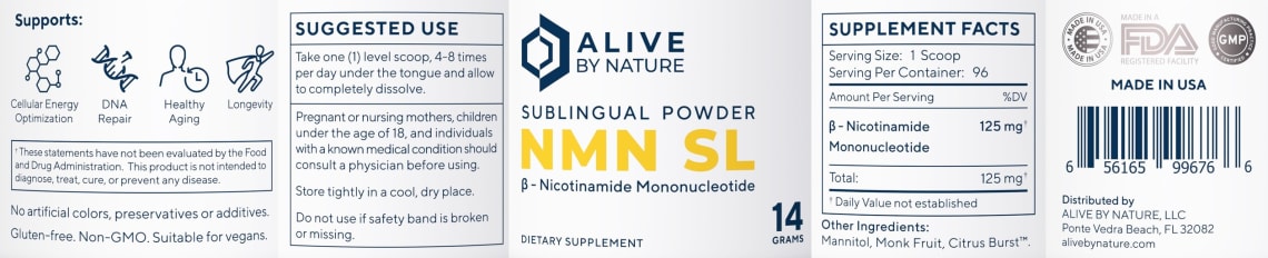 NMN SL from Alive By Nature