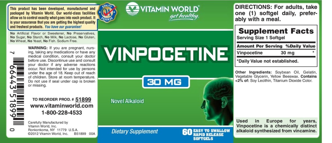 Vinpocetine 30 mg from Vitamin World