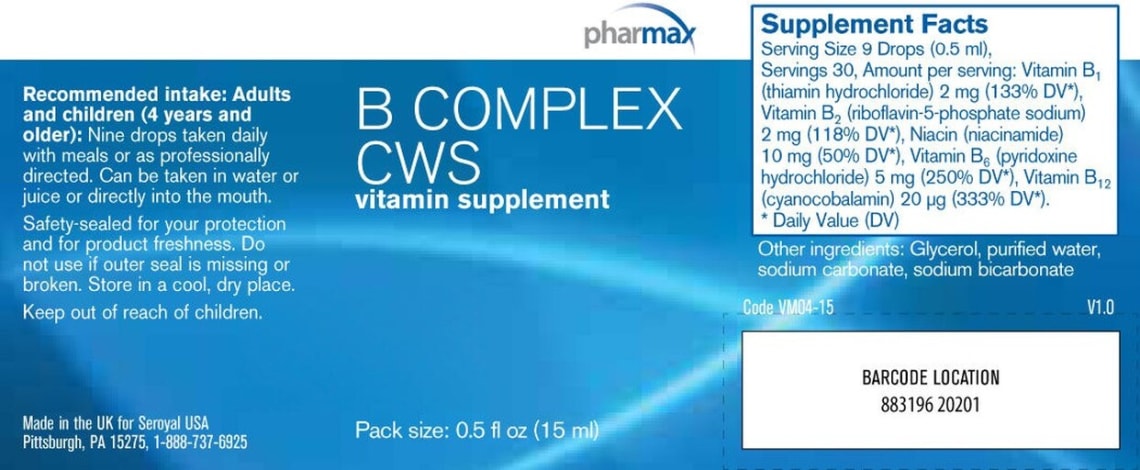 B Complex CWS from Pharmax