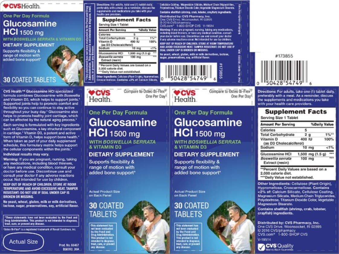 Glucosamine HCl 1500 mg from CVS Health