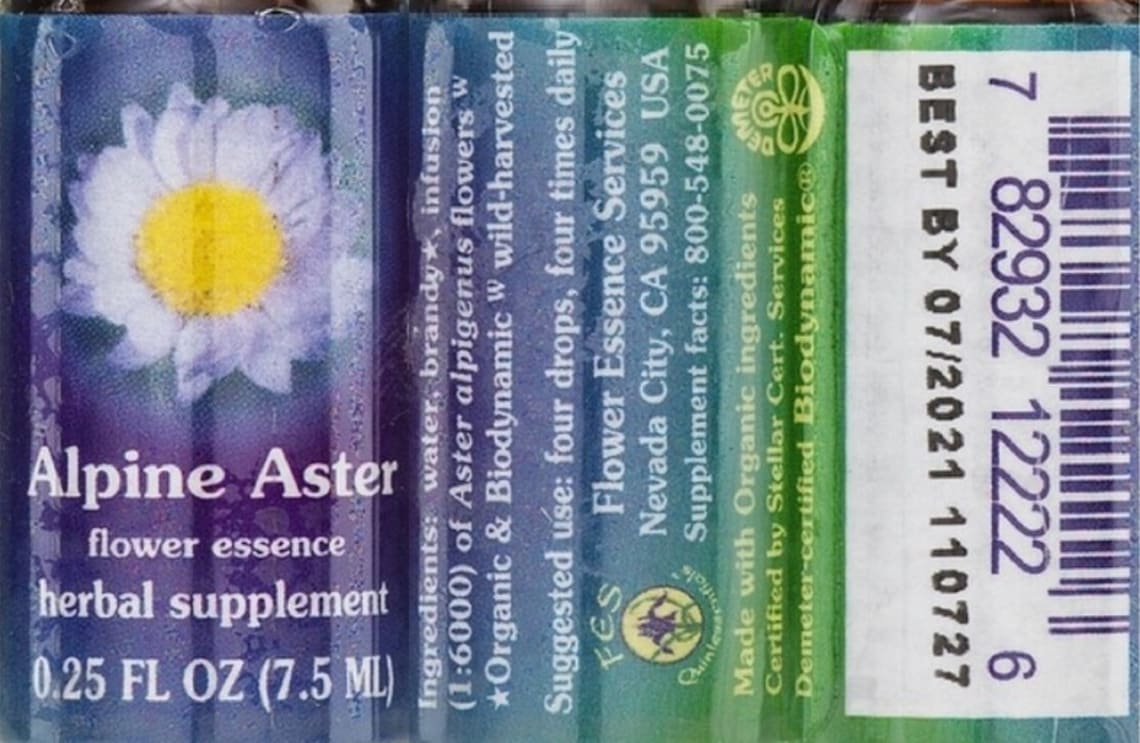 Alpine Aster Flower Essence from Flower Essence Services