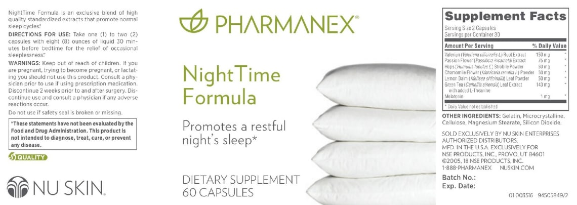 Night Time Formula from Pharmanex