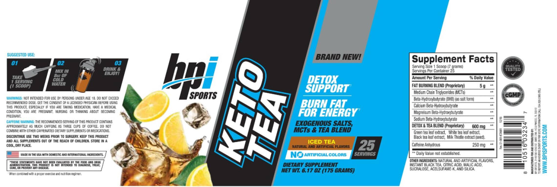 Keto Tea Iced Tea from BPI Sports