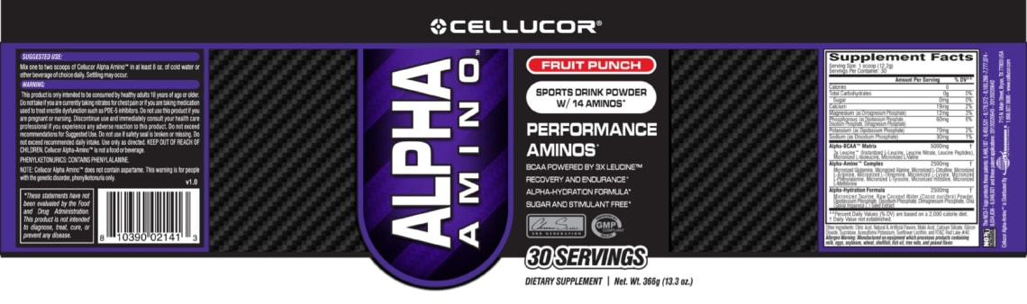 Alpha Amino Fruit Punch from Cellucor