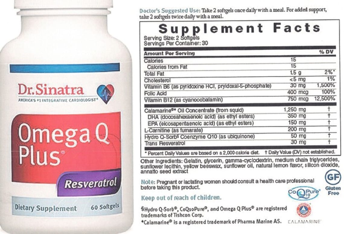 Omega Q Plus Resveratrol from Dr. Sinatra