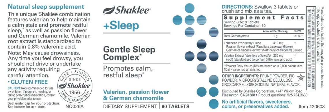 +Sleep Gentle Sleep Complex from Shaklee
