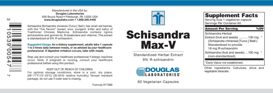 Schisandra Max-V from Douglas Laboratories