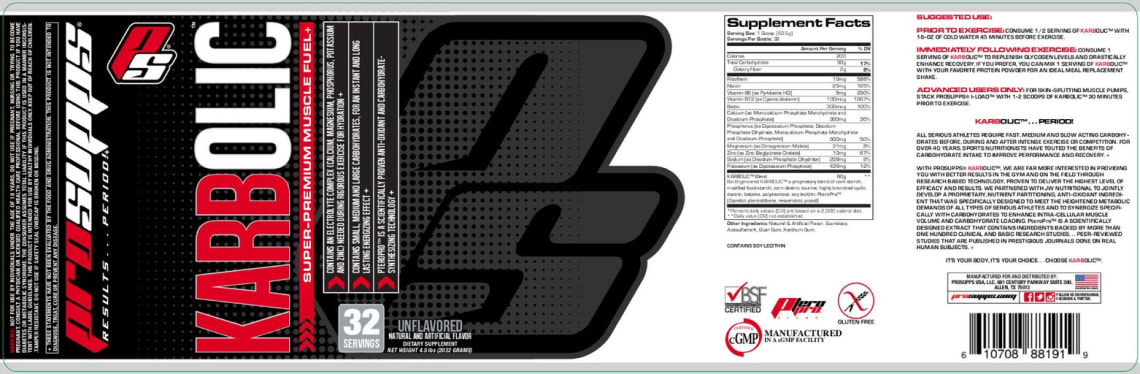 Karbolic Super-Premium Muscle Fuel Unflavored from PS ProSupps