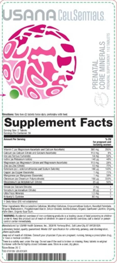 Prenatal Core Minerals from Usana