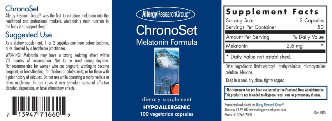 ChronoSet from Allergy Research Group