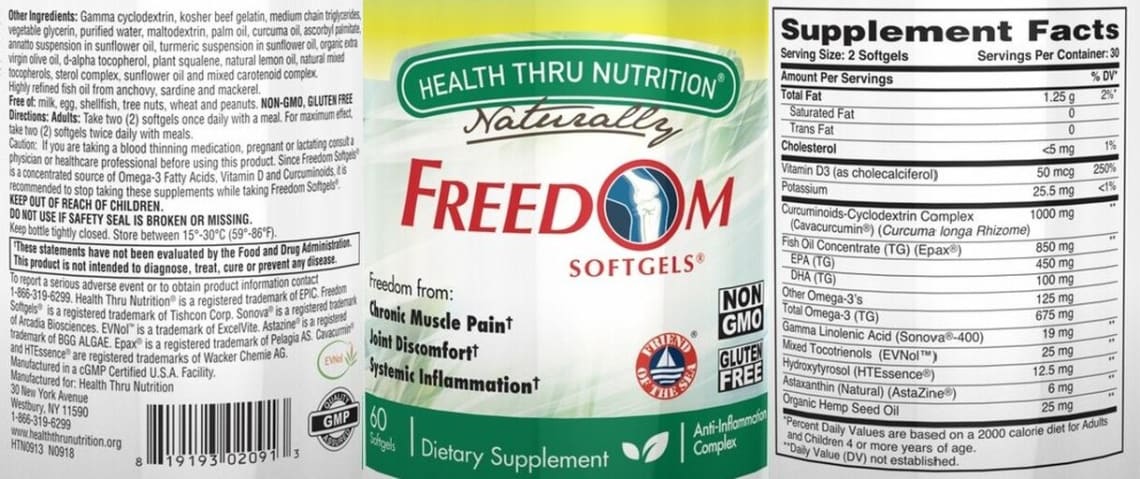 Freedom Softgels from Health Thru Nutrition Naturally