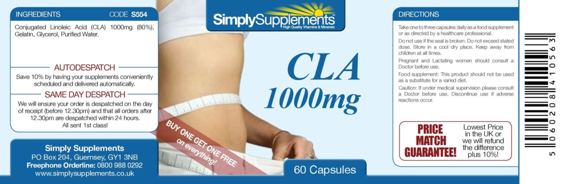 CLA 1000 mg from Simply Supplements