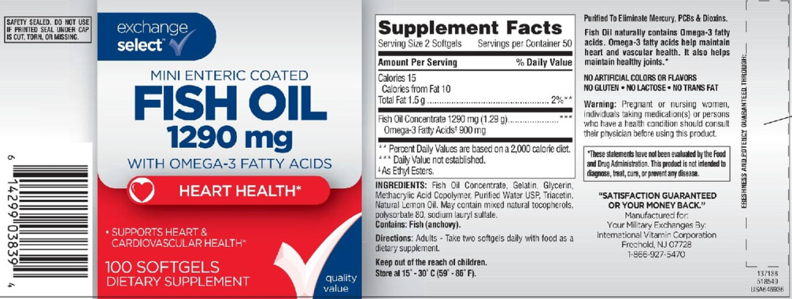 Fish Oil 1290 mg from Exchange Select