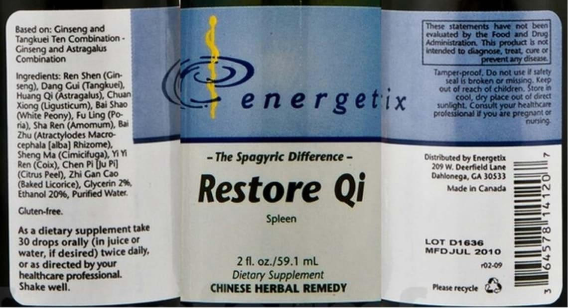Restore Qi from Energetix