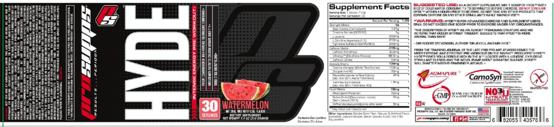 Hyde Watermelon from PS ProSupps
