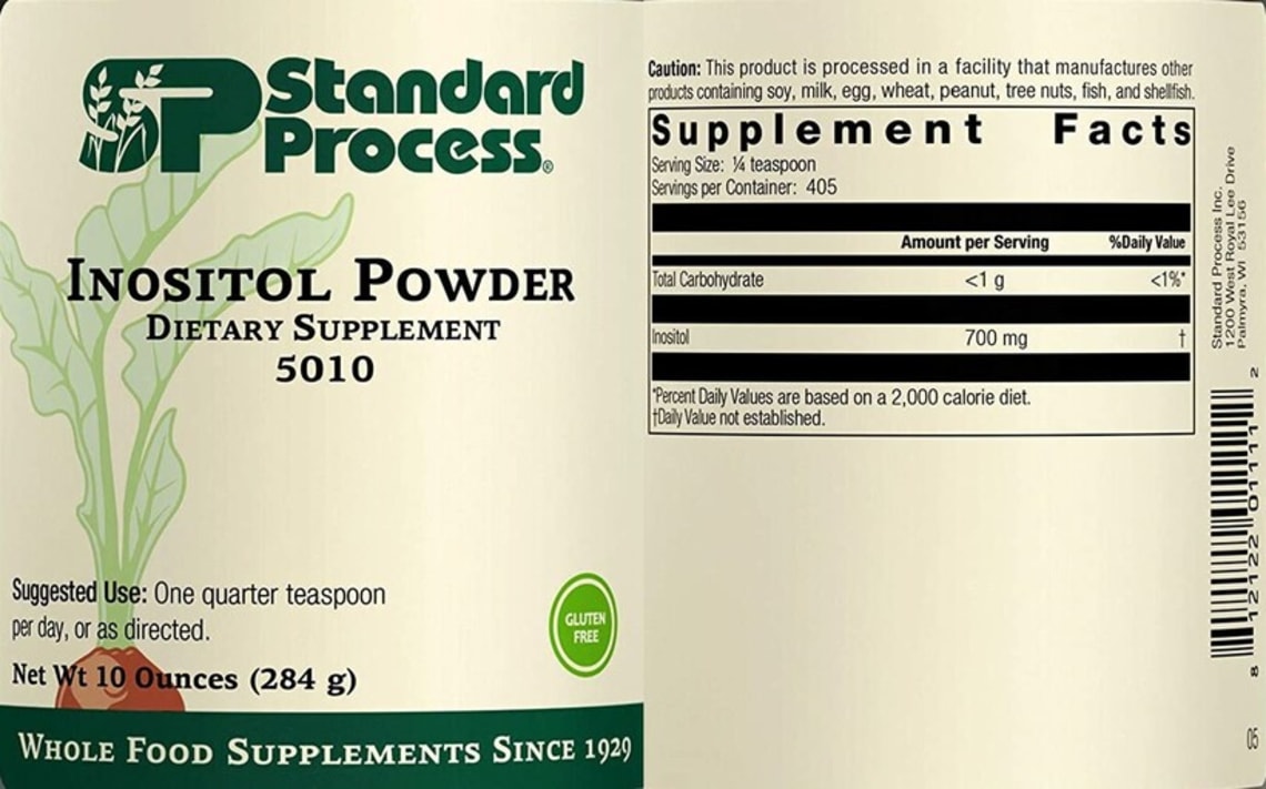 Inositol Powder from Standard Process