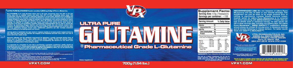 Ultra Pure Glutamine from VPX