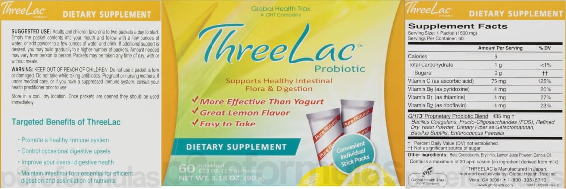 ThreeLac Probiotic from Global Health Trax
