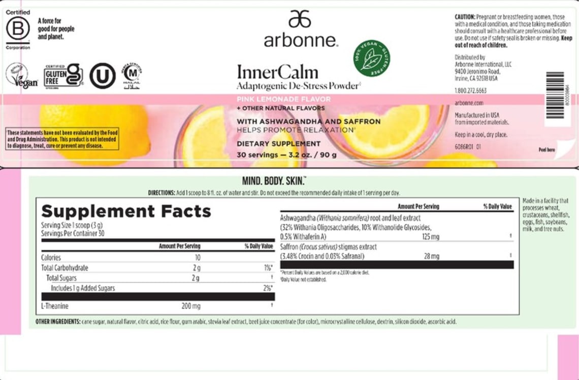 InnerCalm Pink Lemonade Flavor from Arbonne
