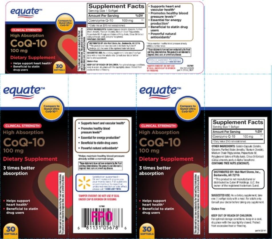 High Absorption CoQ-10 100 mg from Equate