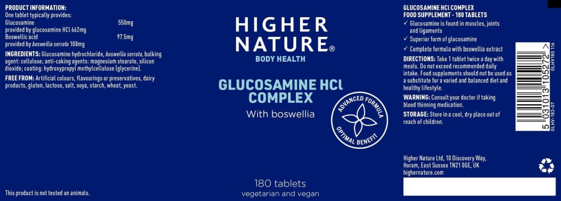 Glucosamine HCl Complex from Higher Nature