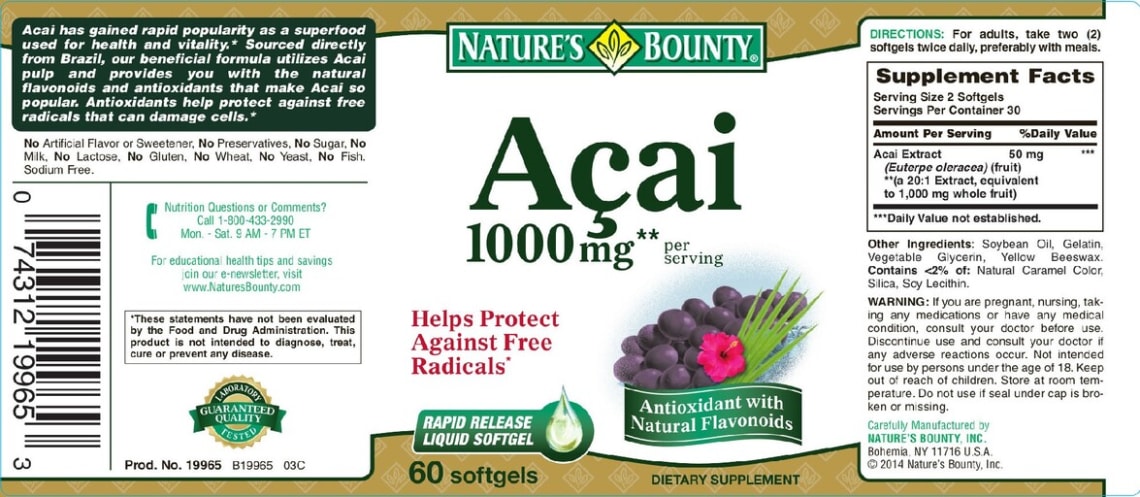 Acai from Nature's Bounty
