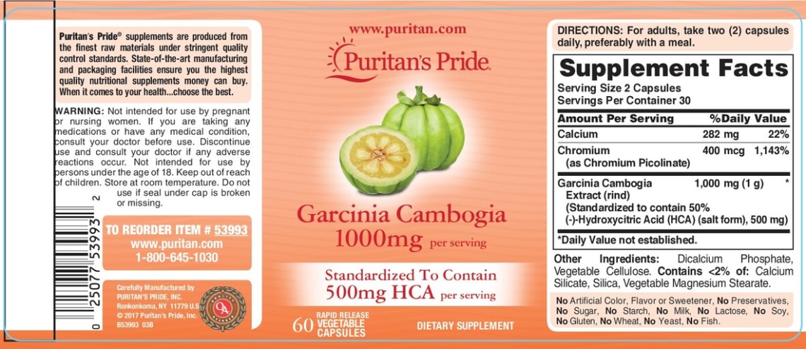 Garcinia Cambogia 1000 mg from Puritan's Pride