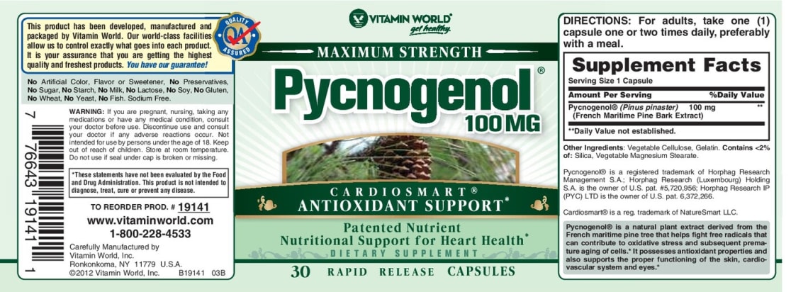 Maximum Strength Pycnogenol 100 mg from Vitamin World