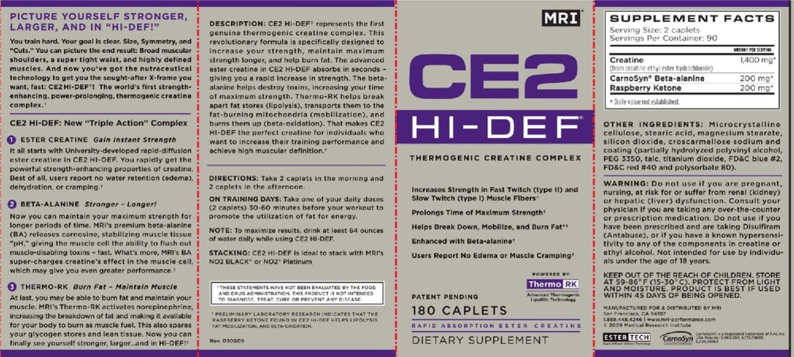CE2 Hi-Def from MRI Performance