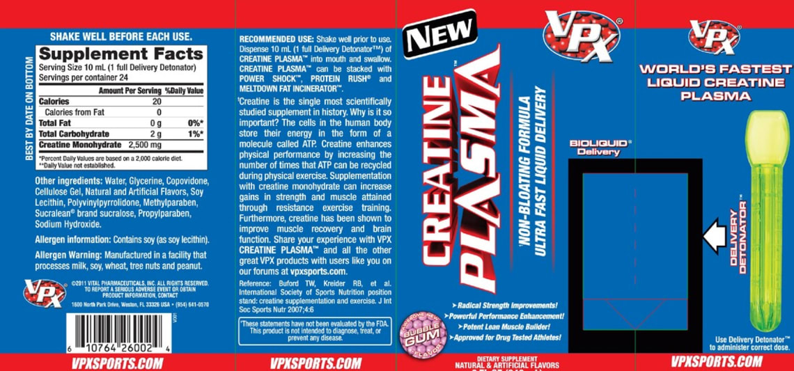 Creatine Plasma Bubble Gum from VPX