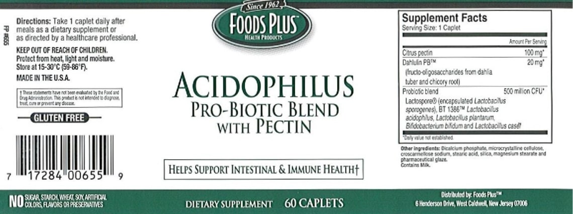 Acidophilus Pro-Biotic Blend With Pectin from Foods Plus