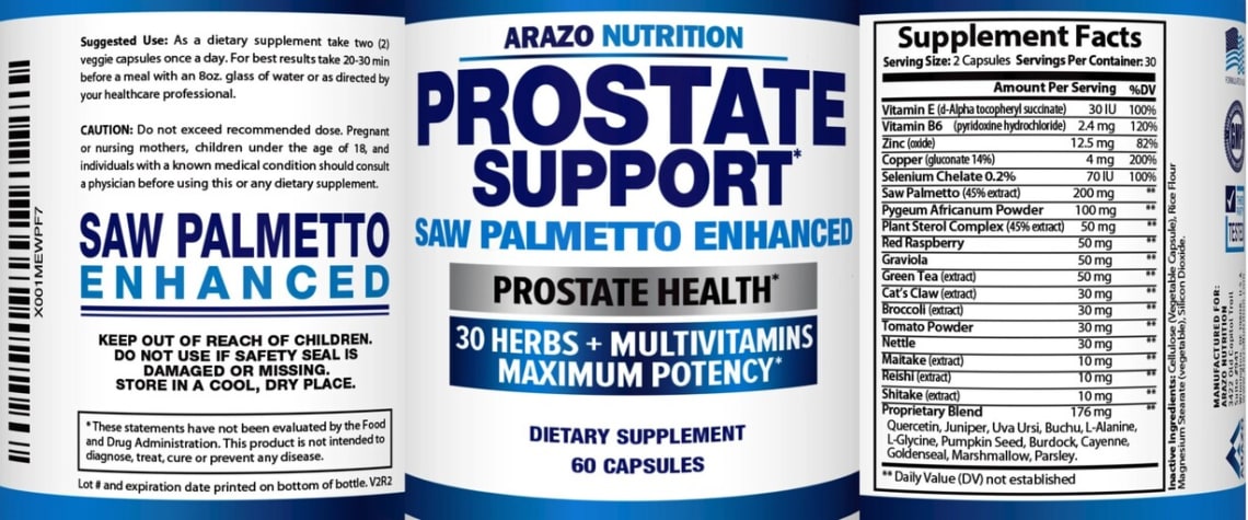 Prostate Support from Arazo Nutrition