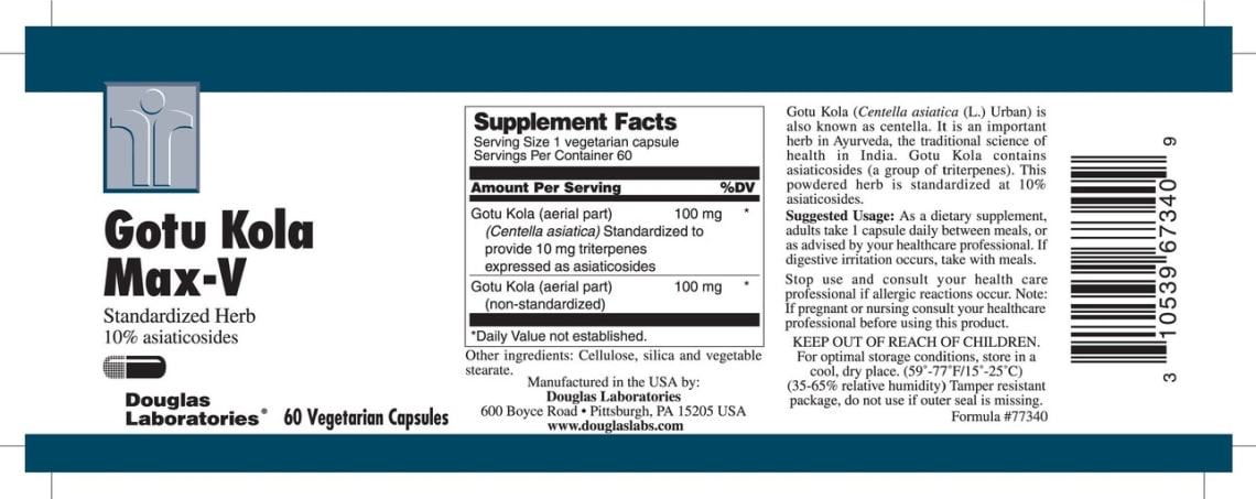 Gotu Kola Max-V from Douglas Laboratories