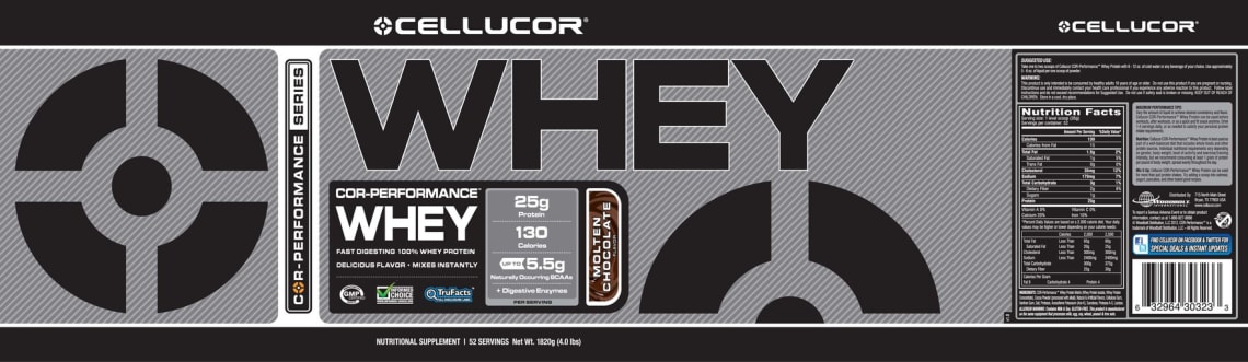 COR-Performance Whey Molten Chocolate Flavor from Cellucor