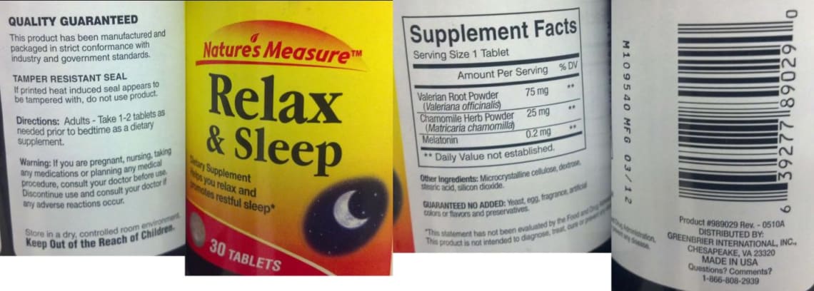 Relax & Sleep from Nature's Measure
