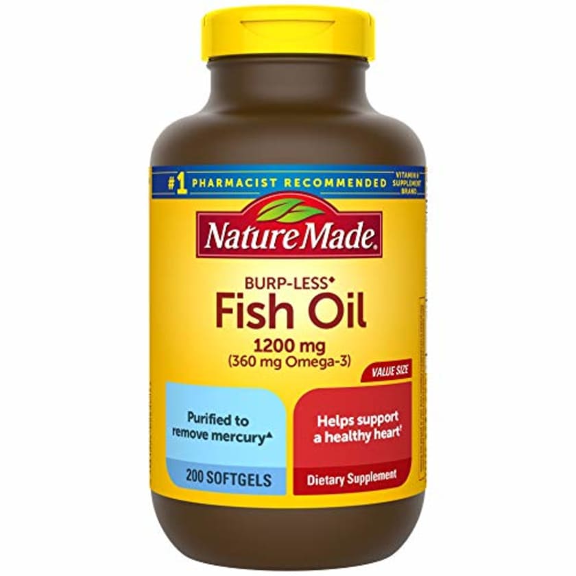 Fish Oil 1200 mg + Vitamin D 1000 IU from Nature Made