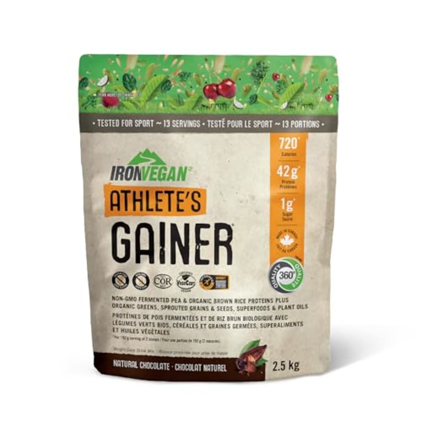 Athlete's Gainer Protein Powder (Chocolate) from IRONVEGAN