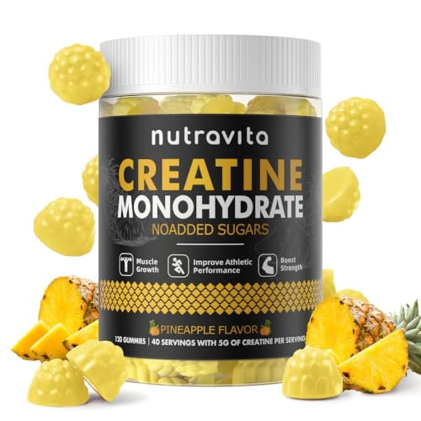 Creatine Monohydrate Gummies (Pineapple) from Nutravita