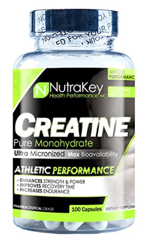 Creatine Pure Monohydrate Capsules from NutraKey Health Performance