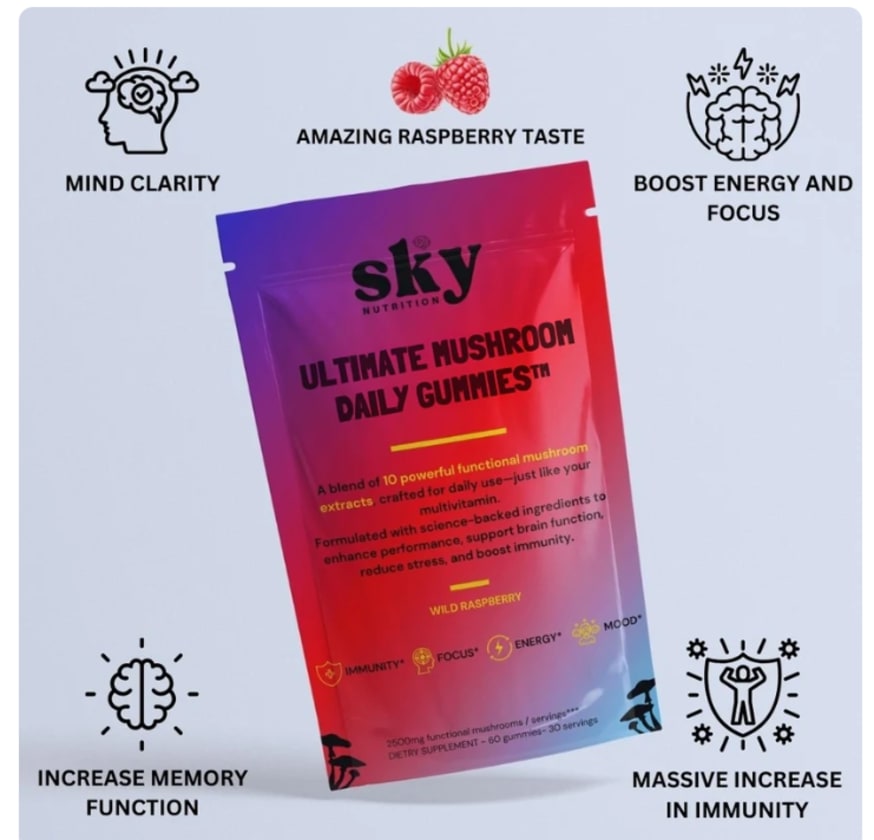 Ultimate Mushroom Daily Gummies from Sky Nutrition