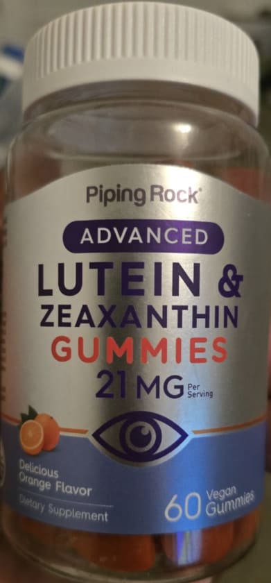 Advanced Lutein & Zeaxanthin Gummies (Orange) from Piping Rock