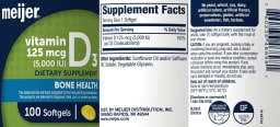 Vitamin D3 125 mcg (5,000 IU)