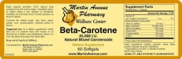 Beta-Carotene 25,000 IU Natural Mixed Carotenoids