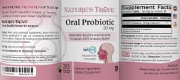 Oral Probiotic 20 mg Cherry Flavor