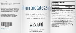 Lithium Orotate 2.5 mg