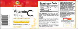 Vitamin C 1000 mg With Natural Rose Hips