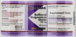 Buffered Magnesium Oxide 180 mg